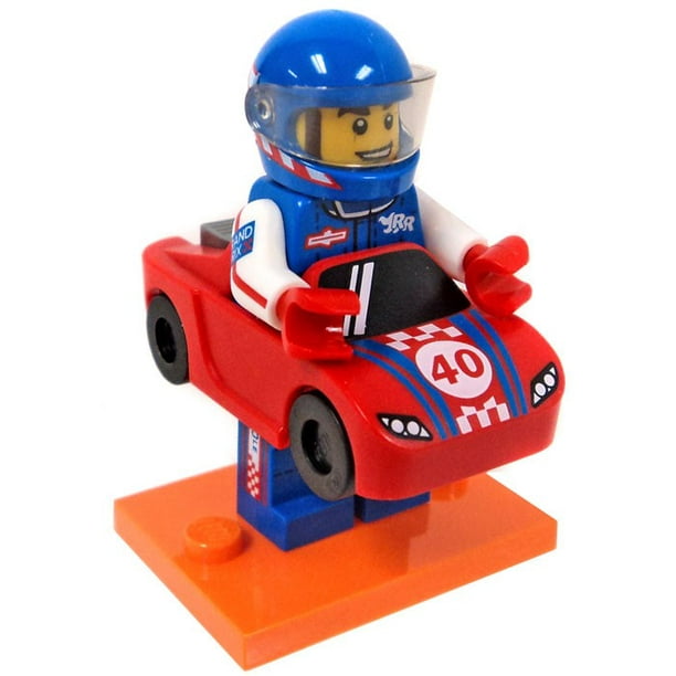 Lego série 18 voiture de course Guy figurine